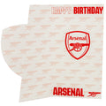 Arsenal FC Crest Birthday Card, side angle