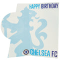Chelsea FC Crest Birthday Card, side angle