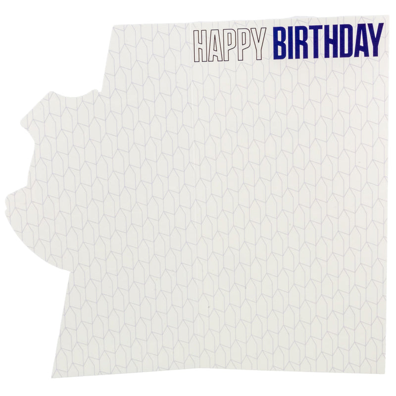 Everton FC Crest Birthday Card, side angle