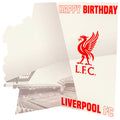 Liverpool FC Crest Birthday Card, side angle