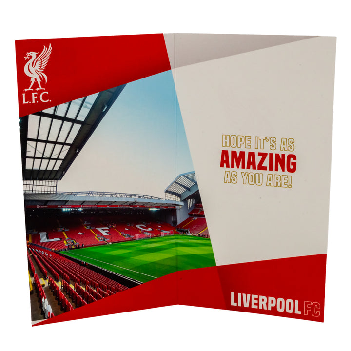 Liverpool FC Super Son Birthday Card