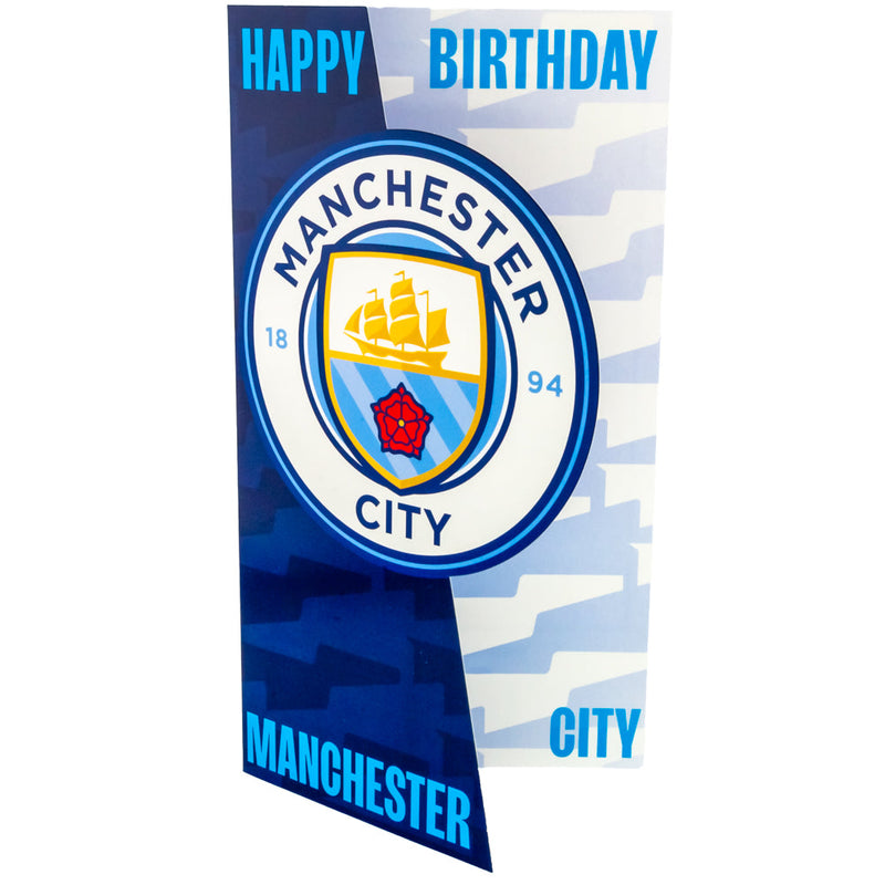Manchester City FC Crest Birthday Card, alternate view
