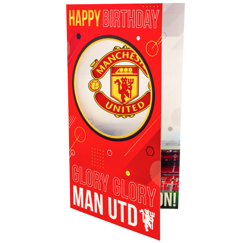 Manchester United FC Glory Glory Birthday Card, alternate view