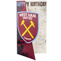 West Ham United FC Crest Birthday Card, alternate view