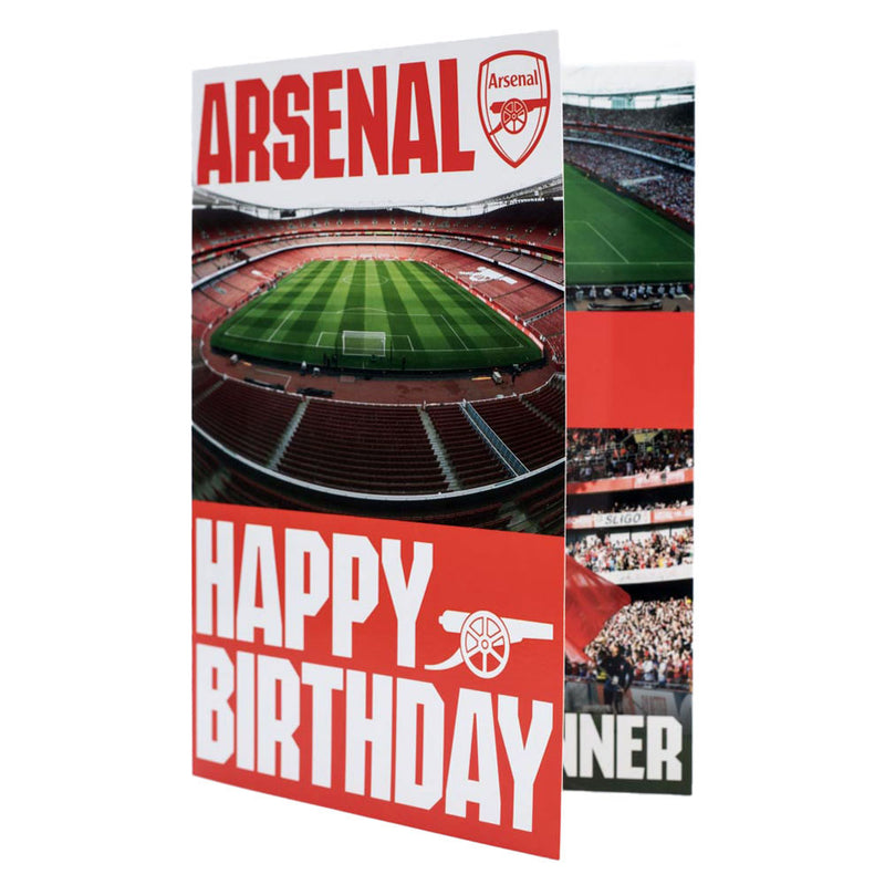 Arsenal FC Musical Birthday Card, alternate view