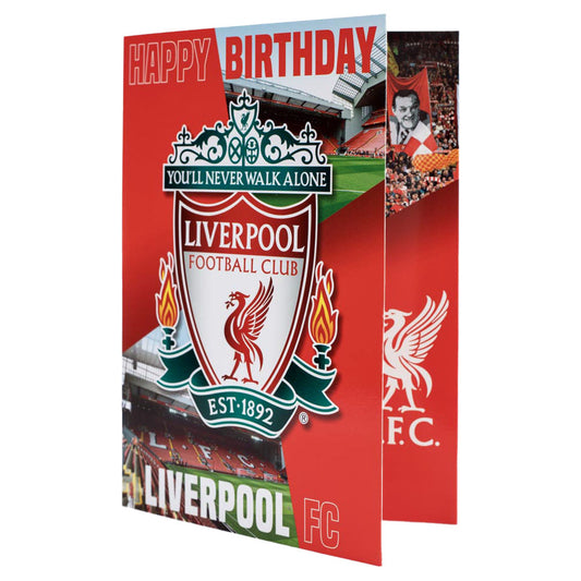 Liverpool FC Musical Birthday Card, alternate view