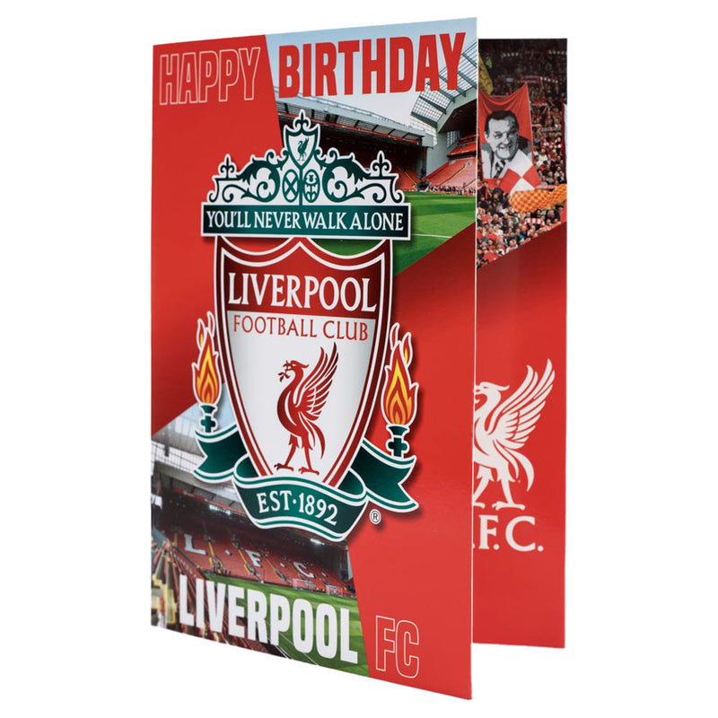 Liverpool FC Musical Birthday Card, alternate view