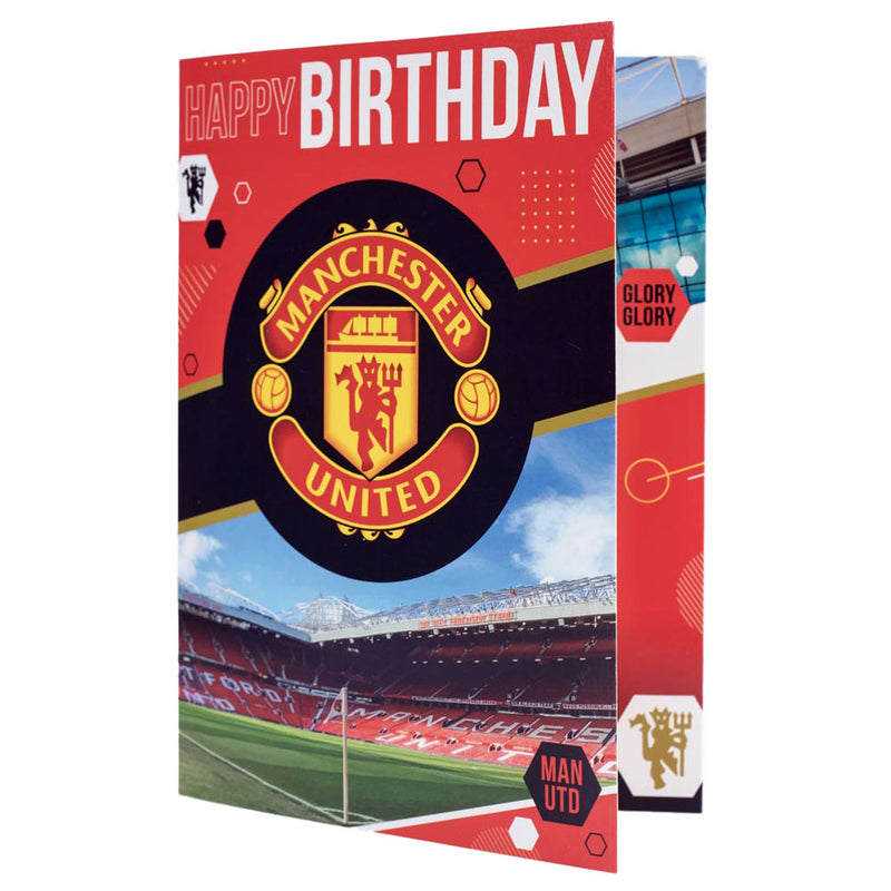 Manchester United FC Musical Birthday Card, alternate view