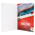 Manchester United FC Musical Birthday Card, side angle