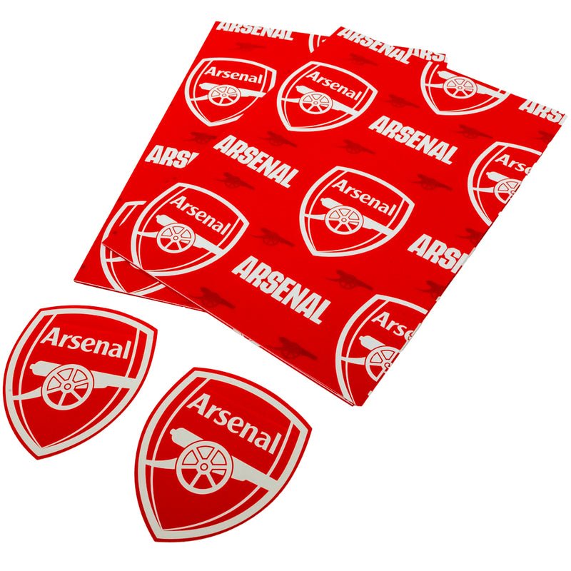 Arsenal FC Text Gift Wrap, side angle