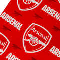 Arsenal FC Text Gift Wrap, close-up detail