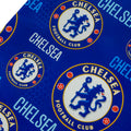 Chelsea FC Text Gift Wrap, close-up detail