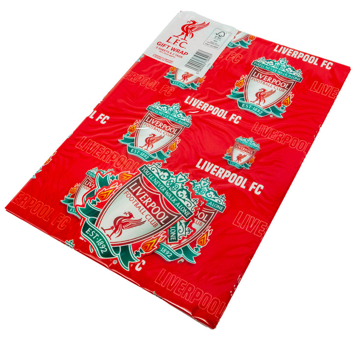 Liverpool FC Text Gift Wrap