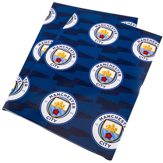Manchester City FC Text Gift Wrap, alternate view