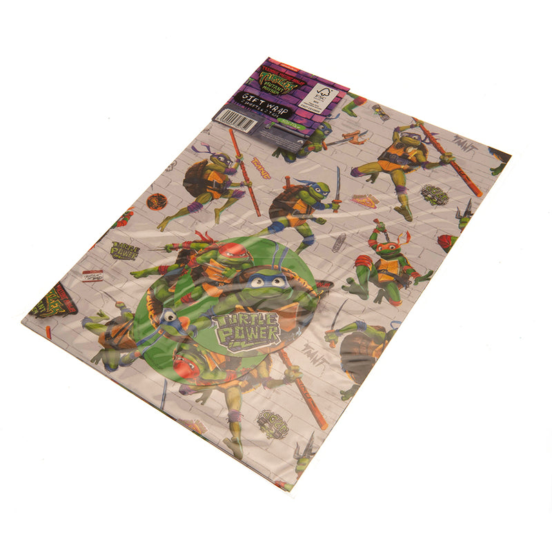 Teenage Mutant Ninja Turtles Gift Wrap, close-up detail