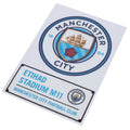 Manchester City FC A4 Car Decal, alternate view