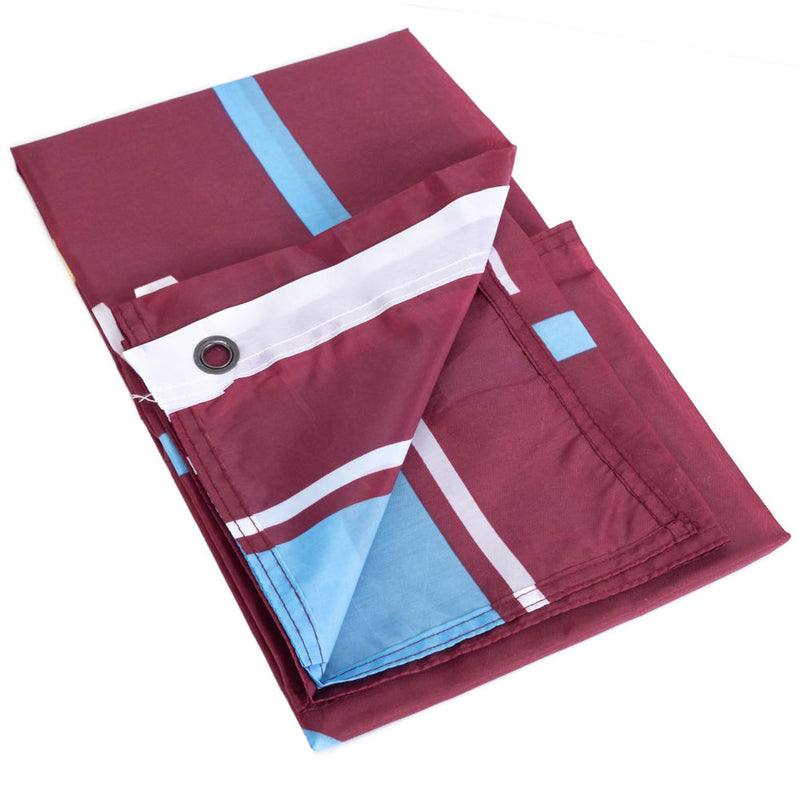West Ham United FC Crest Stripe Flag, alternate view