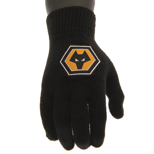 Wolverhampton Wanderers FC Knitted Gloves Junior, alternate view