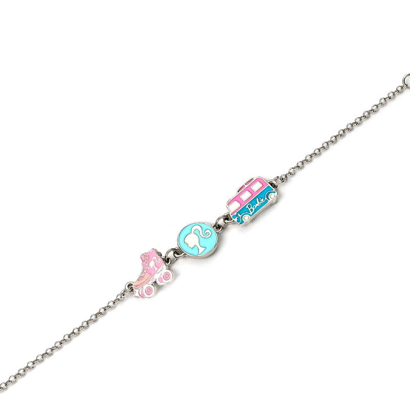 Barbie Silver Plated Charm Bracelet, alternate view