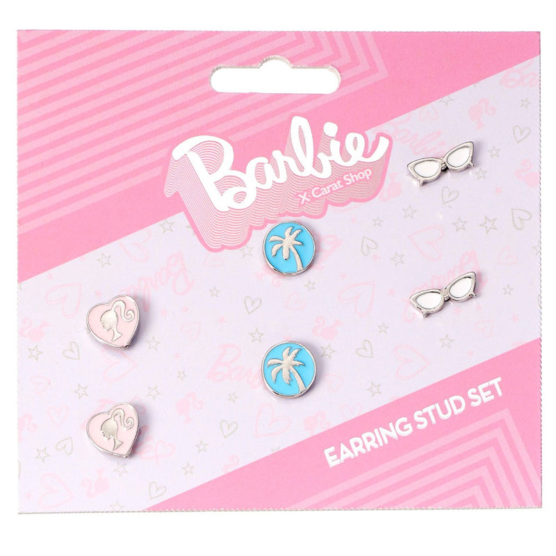 Barbie Stud Earring Set, side angle