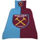 West Ham United FC Colour Split Single Duvet Set