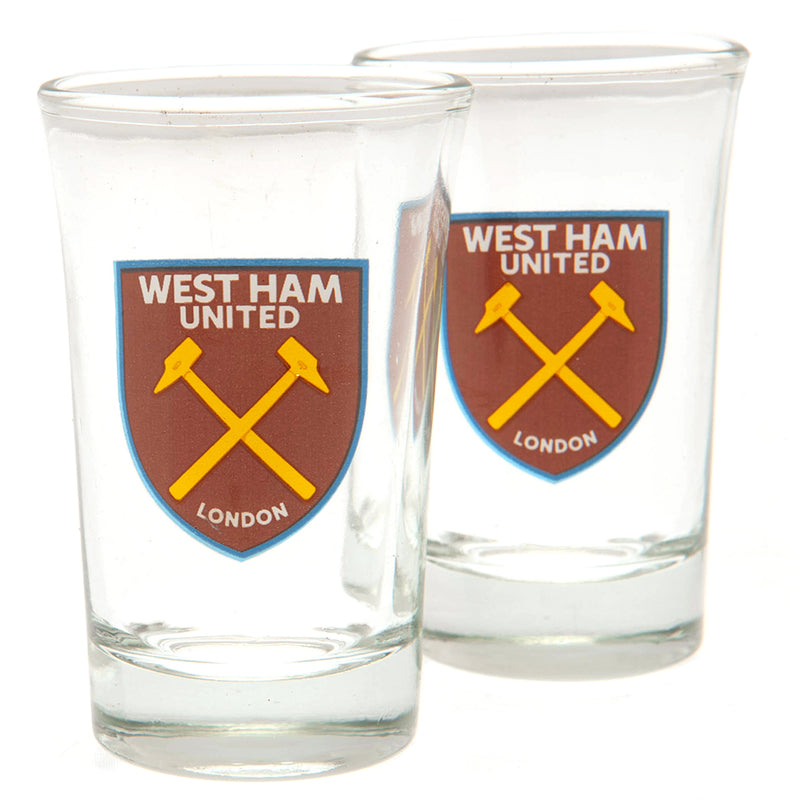 West Ham United FC 2pk Shot Glass Set, alternate view