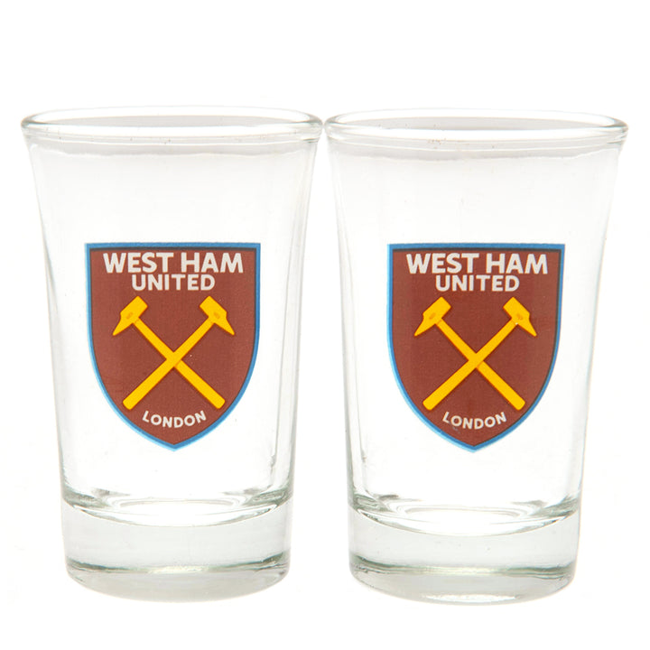 West Ham United FC 2pk Shot Glass Set