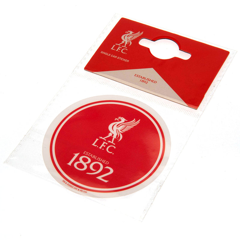 Liverpool FC Car Sticker, side angle