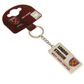 West Ham United FC Street Sign Keyring, side angle