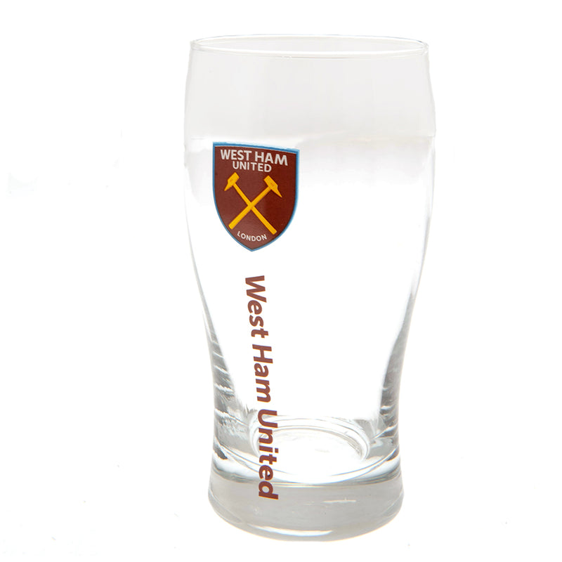 West Ham United FC Tulip Pint Glass, alternate view