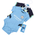 Manchester City FC 24/25 Season 2 Pack Bodysuit 9-12 Mths, close-up detail
