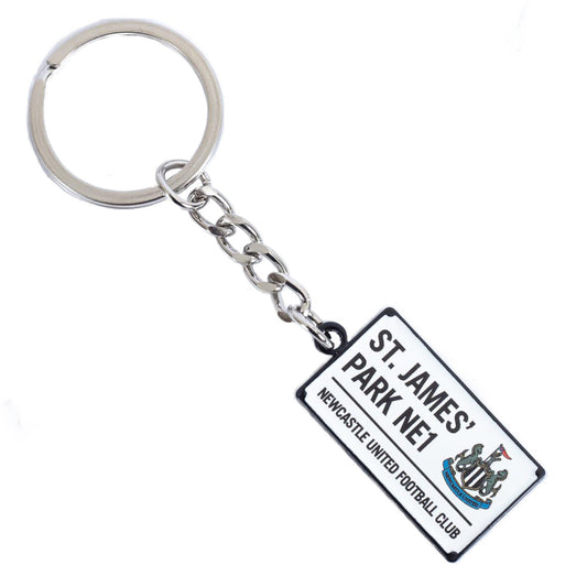 Newcastle United FC Street Sign Keyring, alternate view