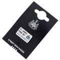 Newcastle United FC Street Sign Badge, close-up detail