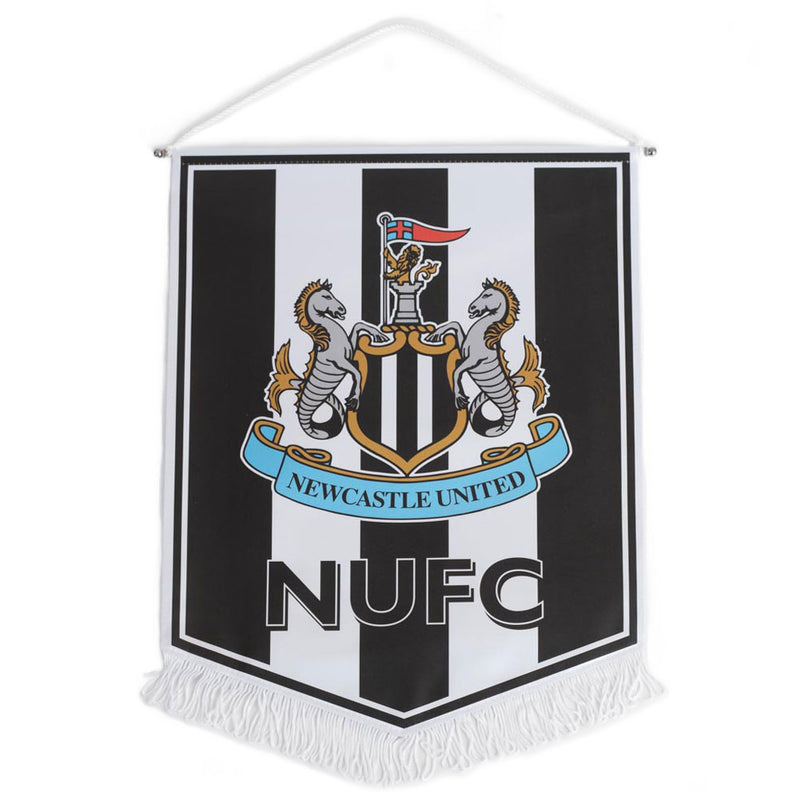 Newcastle United FC Large Crest Pennant, side angle