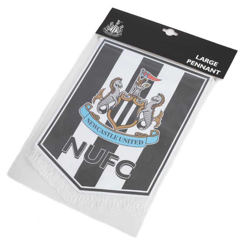 Newcastle United FC Large Crest Pennant, close-up detail