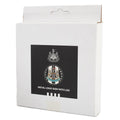 Newcastle United FC Metal LED Logo Sign, close-up detail