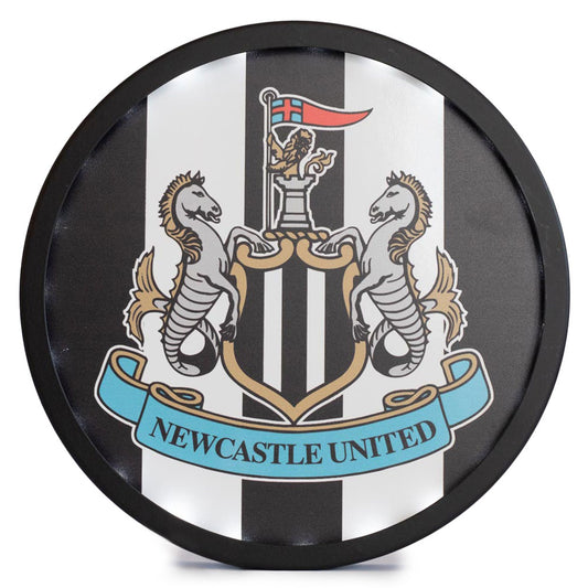 Newcastle United FC Metal LED Logo Sign collectible from Infinity Collectables 2026