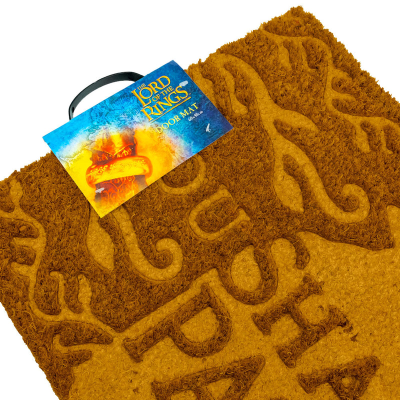 The Lord Of The Rings Embossed Doormat, side angle