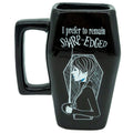 Wednesday 3D Coffin Mug, side angle