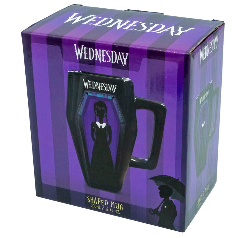 Wednesday 3D Coffin Mug, rear view