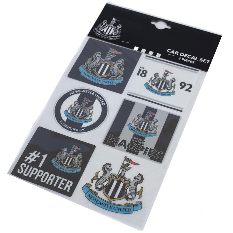 Newcastle United FC Car Decal Set, side angle