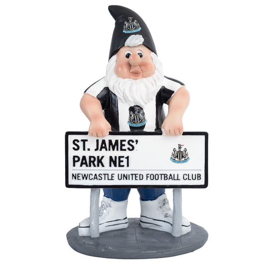 Newcastle United FC Street Sign Gnome, alternate view