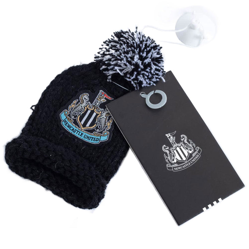 Newcastle United FC Hanging Bobble Hat, side angle