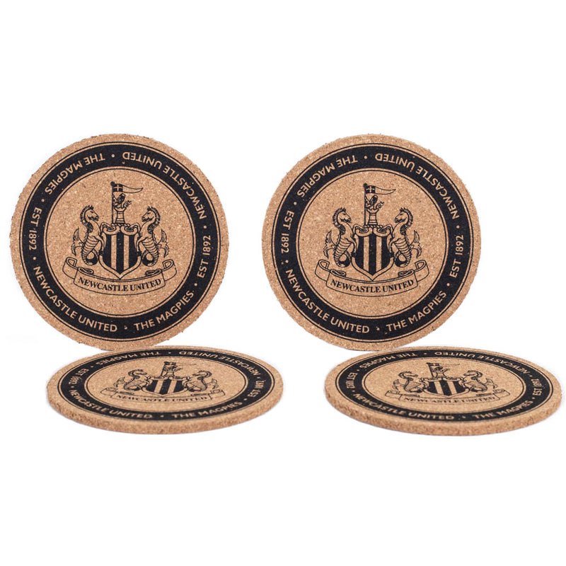 Newcastle United FC 4pk Coaster Set, side angle