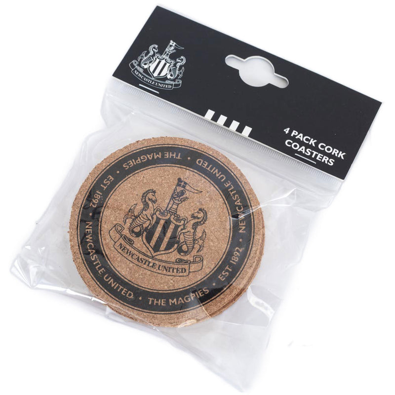 Newcastle United FC 4pk Coaster Set, close-up detail