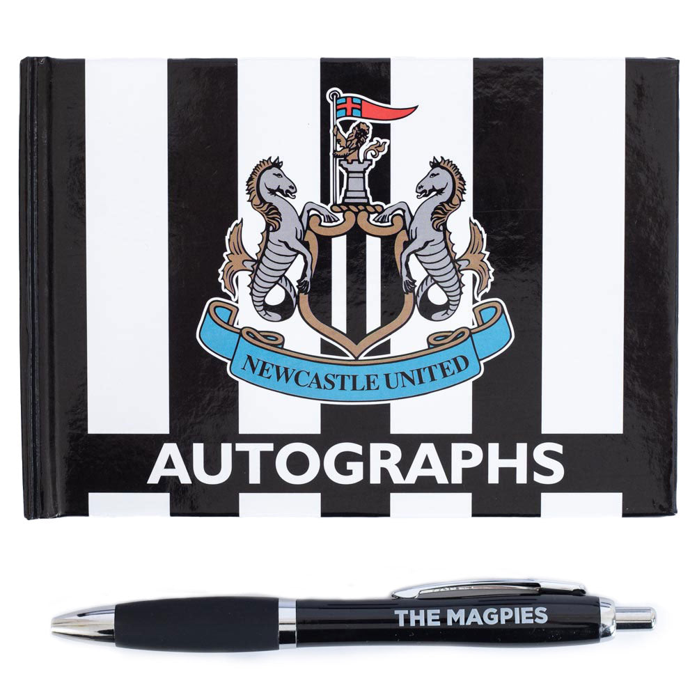 Newcastle United FC Autograph Book & Pen