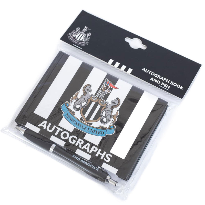 Newcastle United FC Autograph Book & Pen, close-up detail