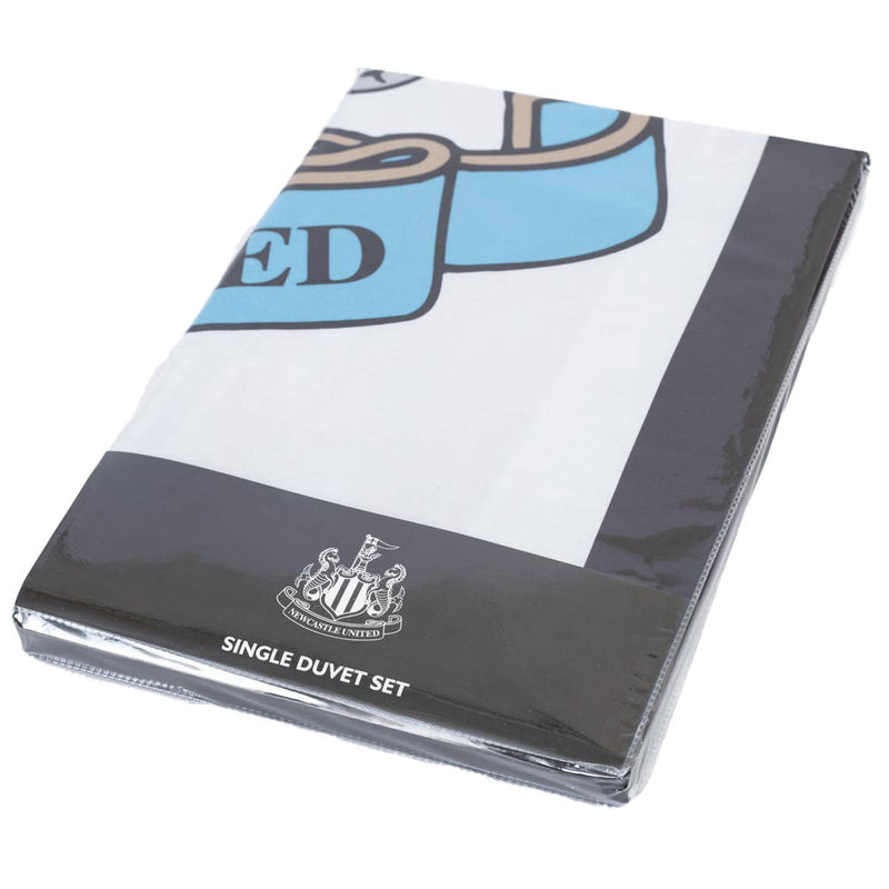 Newcastle United FC Single Duvet Set, side angle