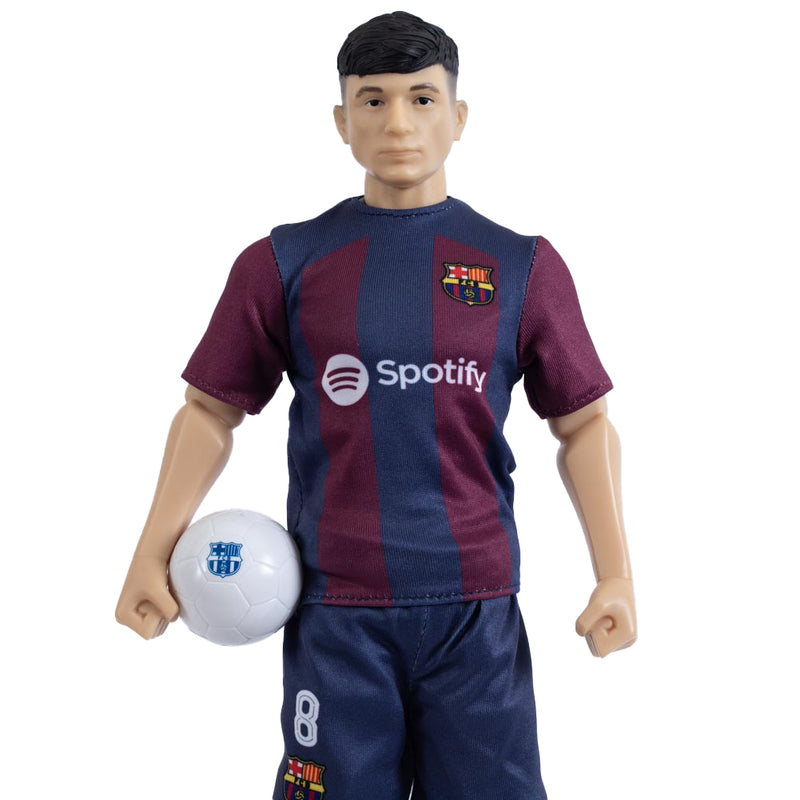 FC Barcelona Pedri Action Figure, in display