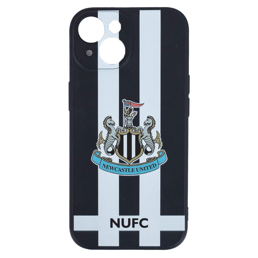 Newcastle United FC iPhone 14 Striped Silicone Case